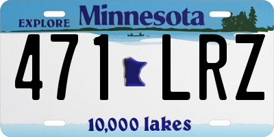 MN license plate 471LRZ