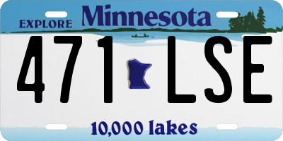 MN license plate 471LSE
