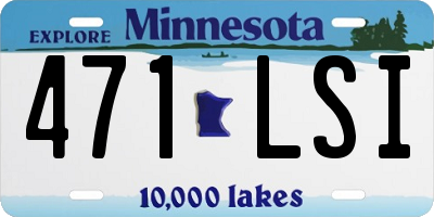 MN license plate 471LSI