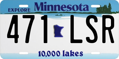 MN license plate 471LSR