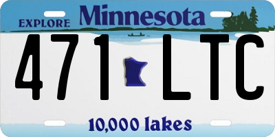 MN license plate 471LTC