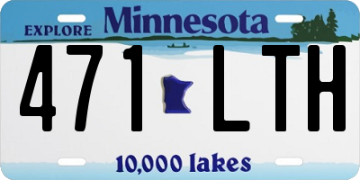 MN license plate 471LTH