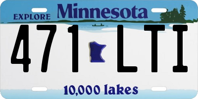 MN license plate 471LTI