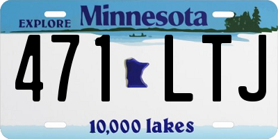MN license plate 471LTJ