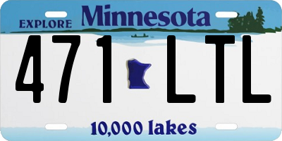 MN license plate 471LTL