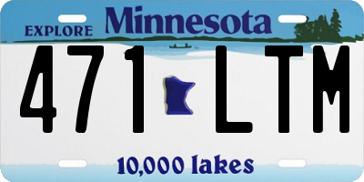 MN license plate 471LTM