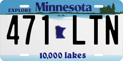 MN license plate 471LTN