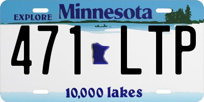 MN license plate 471LTP