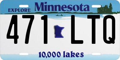 MN license plate 471LTQ