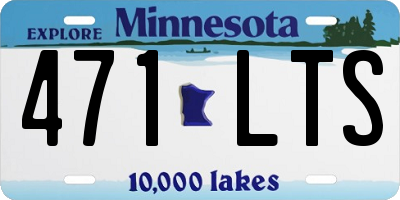 MN license plate 471LTS