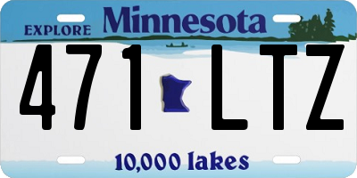 MN license plate 471LTZ