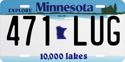 MN license plate 471LUG