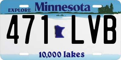 MN license plate 471LVB
