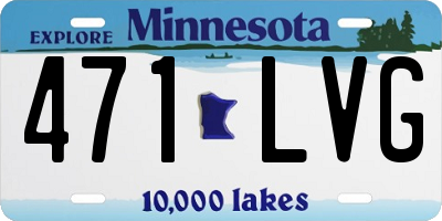 MN license plate 471LVG