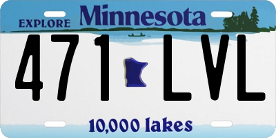 MN license plate 471LVL