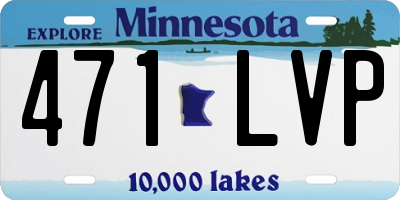 MN license plate 471LVP