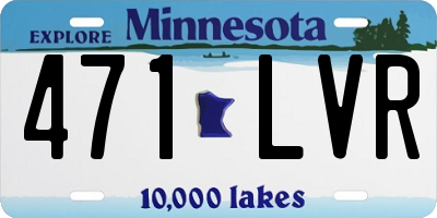 MN license plate 471LVR