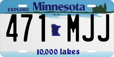 MN license plate 471MJJ