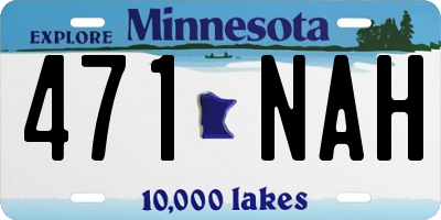MN license plate 471NAH