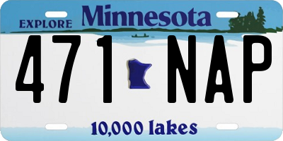 MN license plate 471NAP