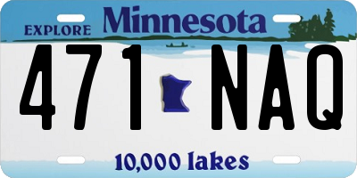 MN license plate 471NAQ