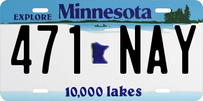 MN license plate 471NAY