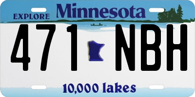MN license plate 471NBH