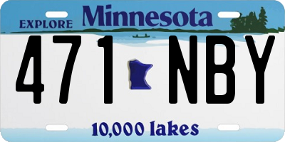 MN license plate 471NBY