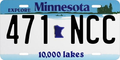 MN license plate 471NCC