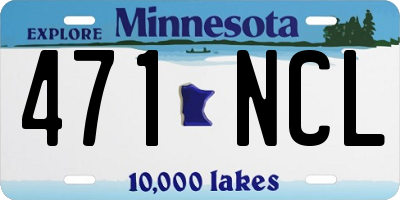 MN license plate 471NCL