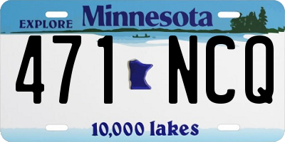 MN license plate 471NCQ