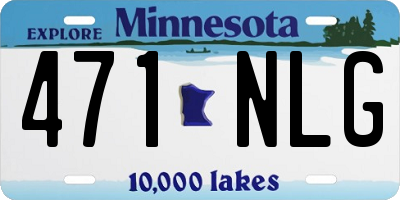 MN license plate 471NLG