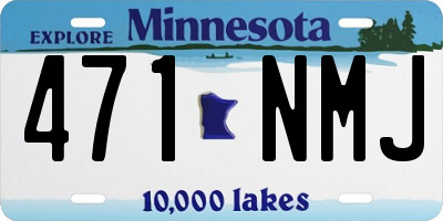 MN license plate 471NMJ
