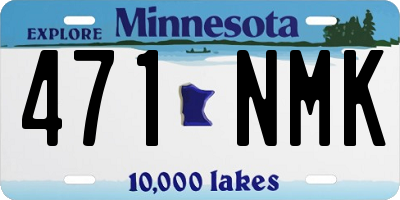 MN license plate 471NMK