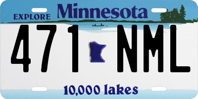 MN license plate 471NML