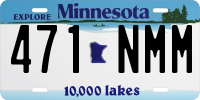 MN license plate 471NMM