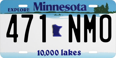 MN license plate 471NMO