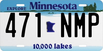 MN license plate 471NMP
