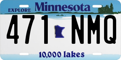 MN license plate 471NMQ