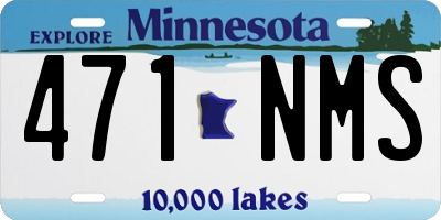 MN license plate 471NMS