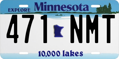 MN license plate 471NMT