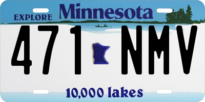 MN license plate 471NMV