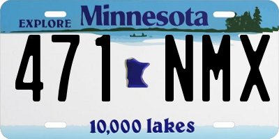MN license plate 471NMX