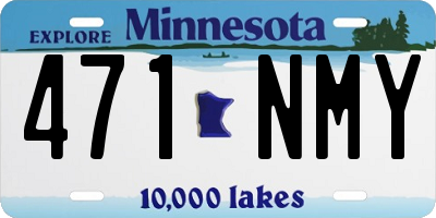 MN license plate 471NMY