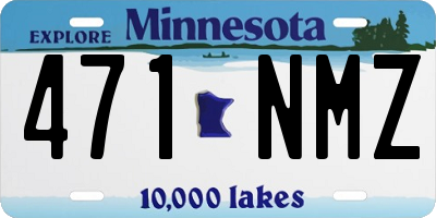 MN license plate 471NMZ
