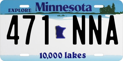 MN license plate 471NNA