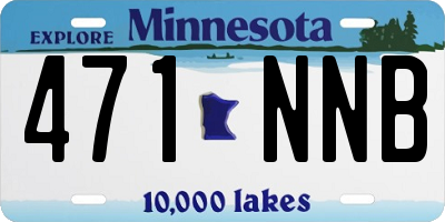 MN license plate 471NNB