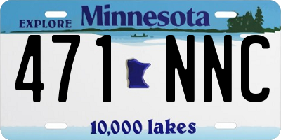 MN license plate 471NNC