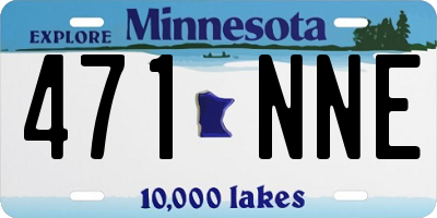 MN license plate 471NNE