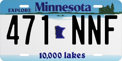 MN license plate 471NNF